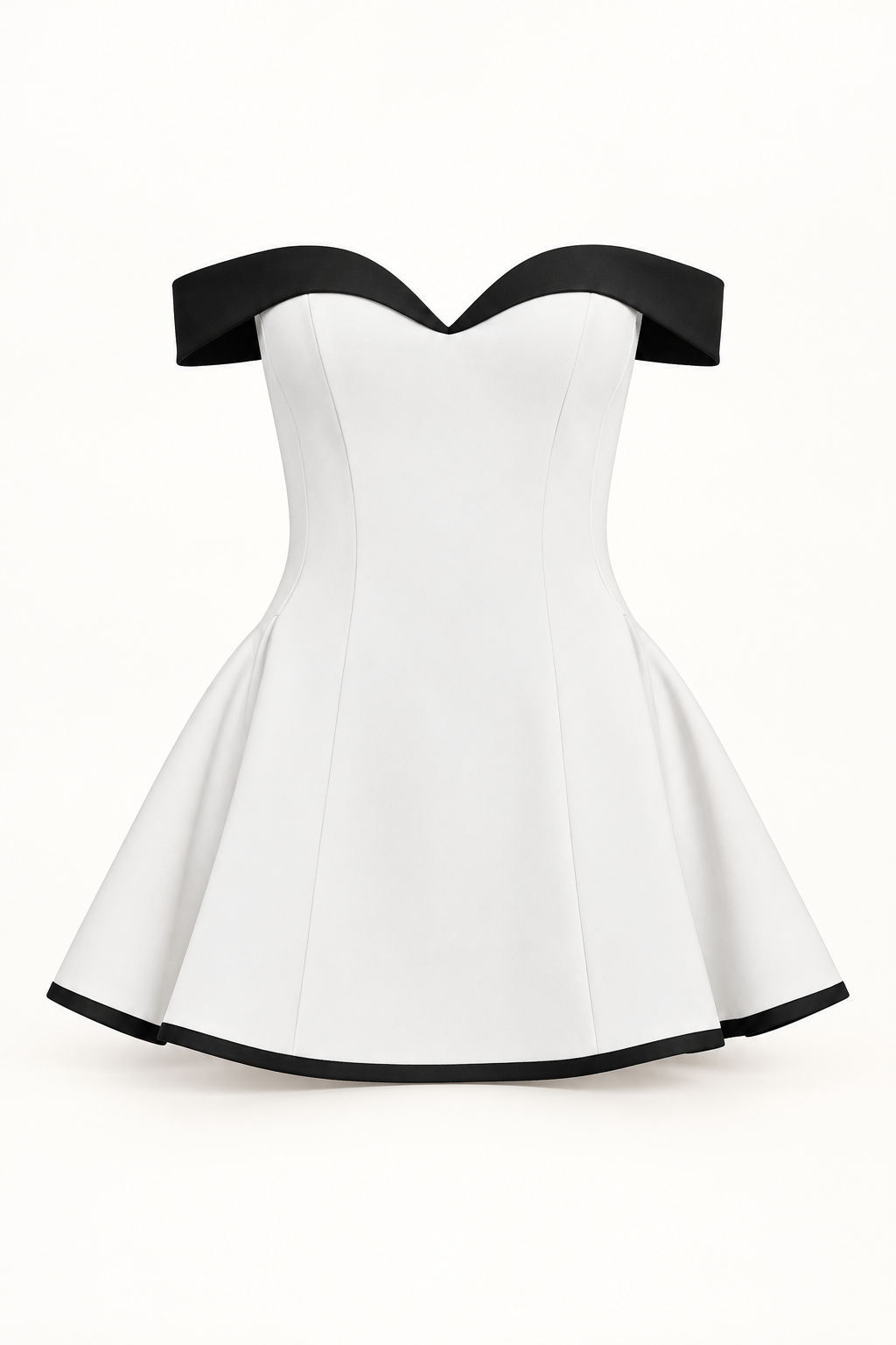Vestido Curto de Ombros Descobertos
