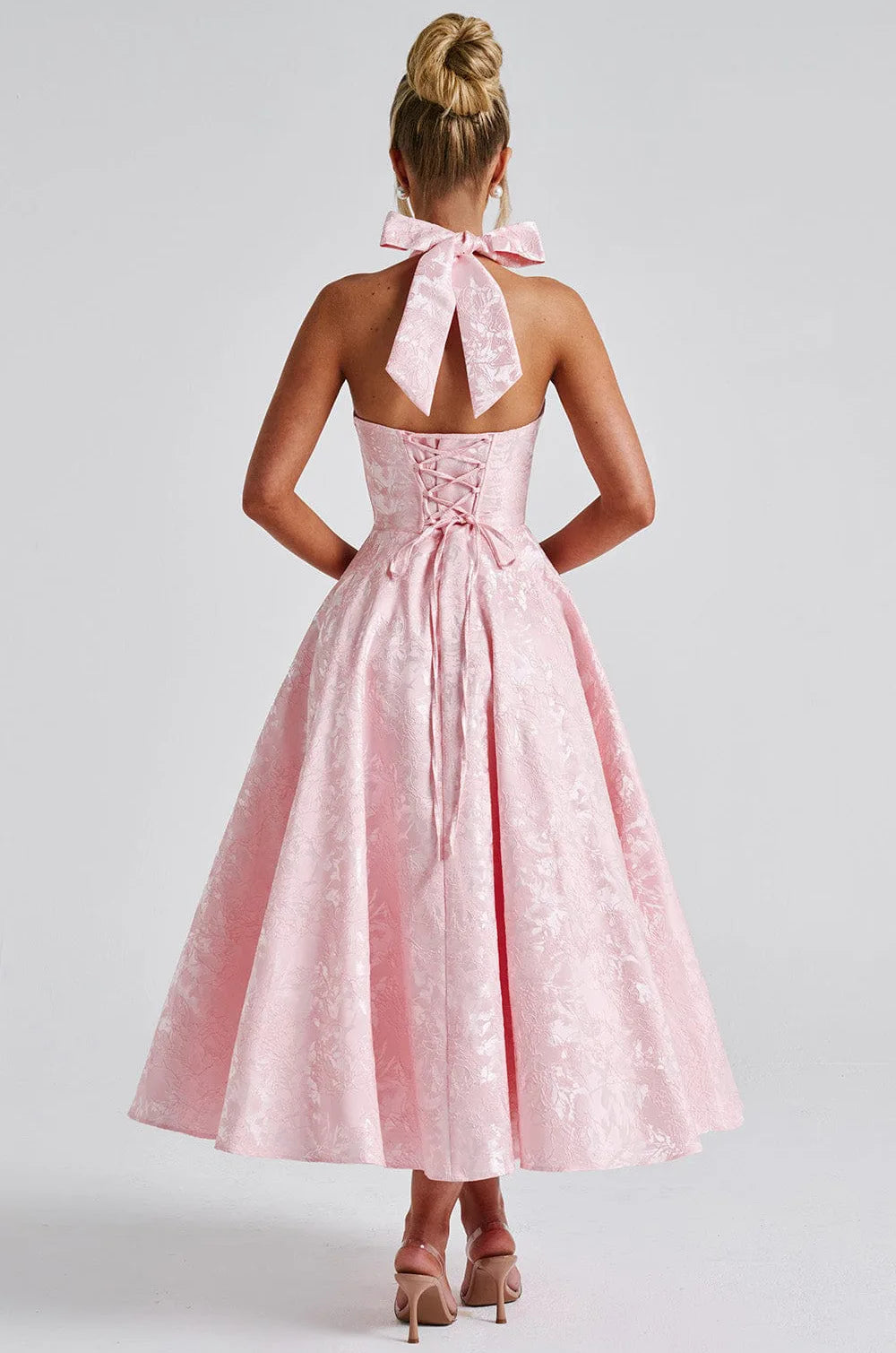 Vestido Comprido com Laço e Corpete — foto 41 | Tolobasao