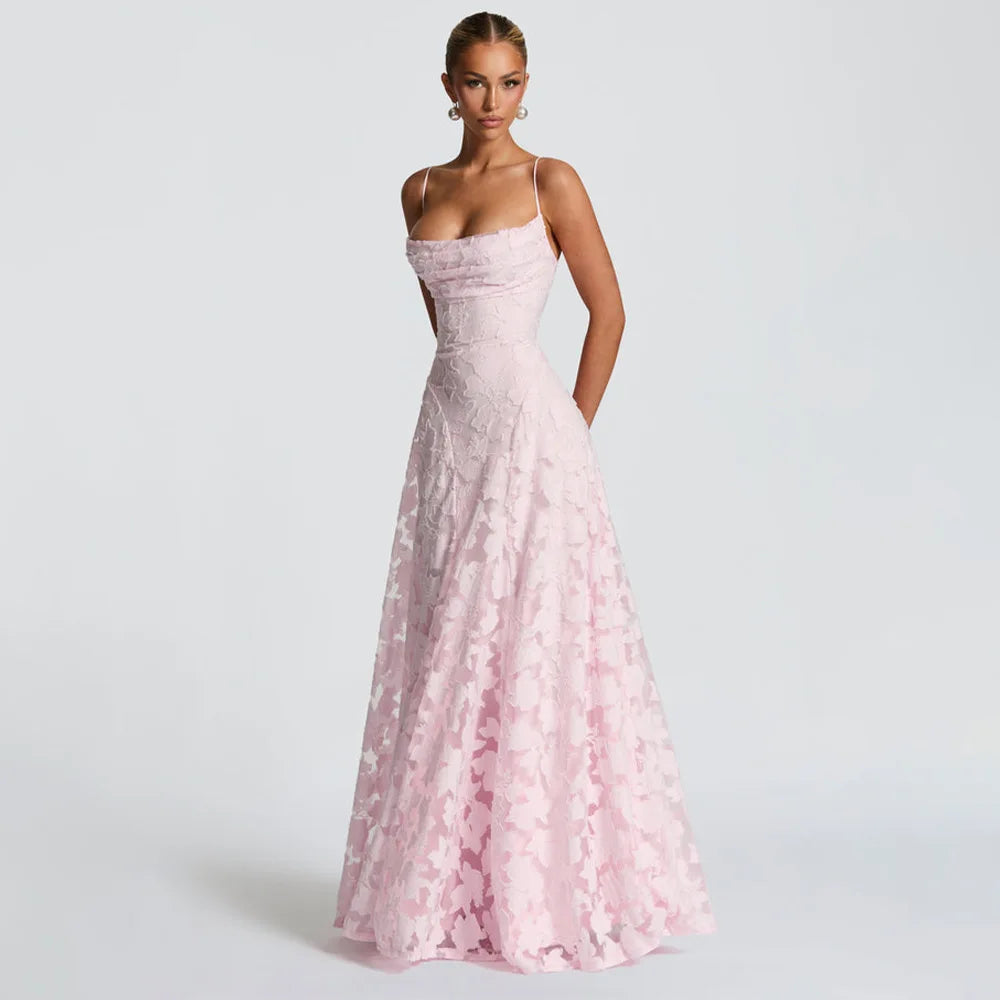 Vestido Comprido de Chiffon com Costas Descobertas — foto 40 | Tolobasao