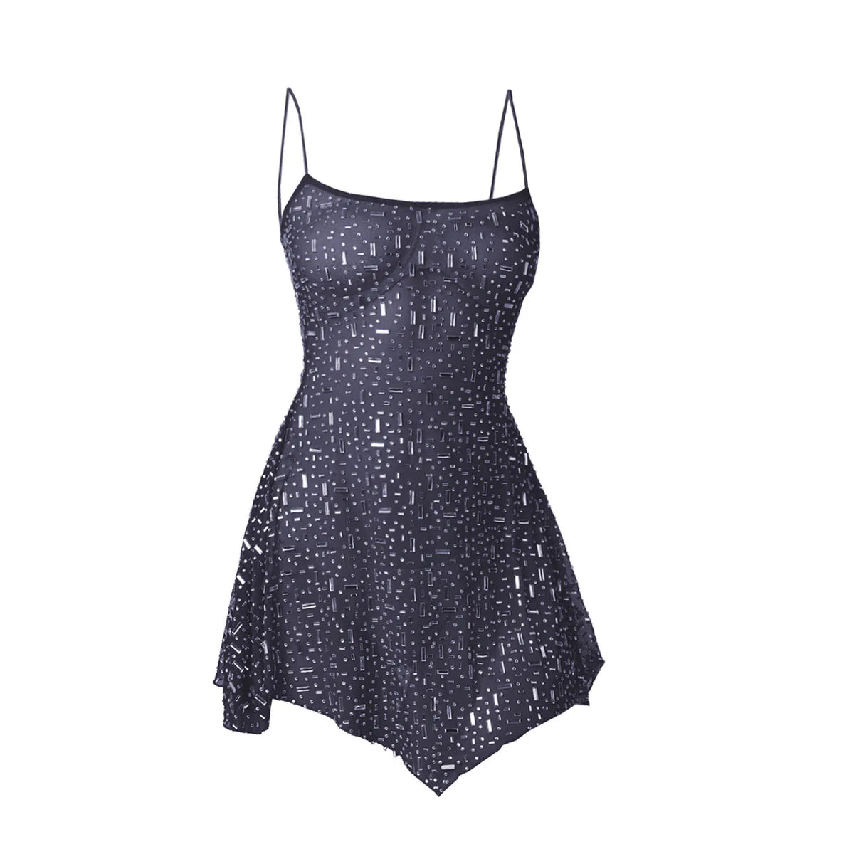 Vestido Curto com Brilho e Pedrarias — foto 41 | Tolobasao