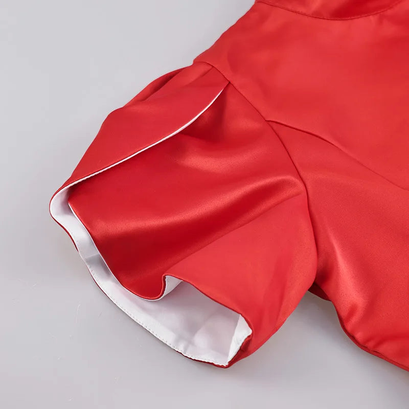 Vestido Curto com Laço e Recortes — foto 13 | Tolobasao