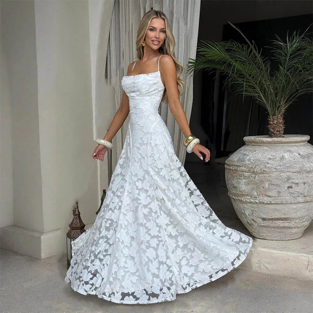 Vestido Comprido de Chiffon com Costas Descobertas — foto 3 | Tolobasao