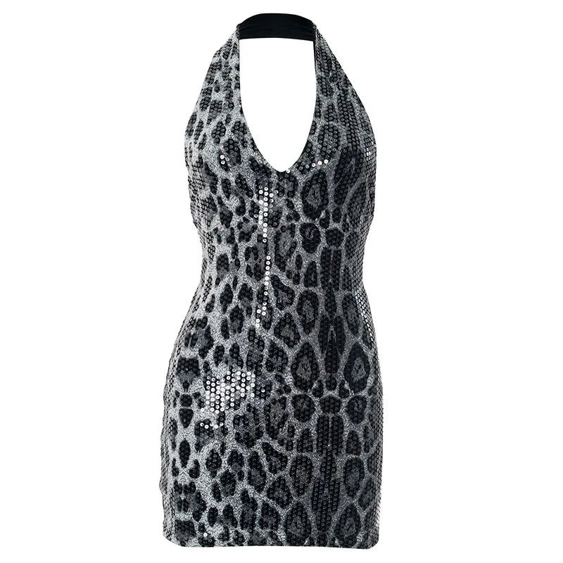 Vestido Curto com Lantejoulas e Decote em V — foto 21 | Tolobasao