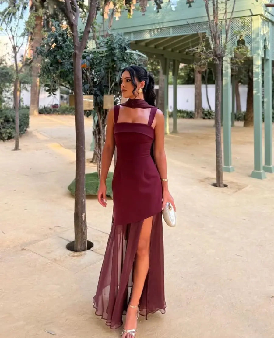 Vestido Comprido em Tule com Laços — foto 17 | Tolobasao