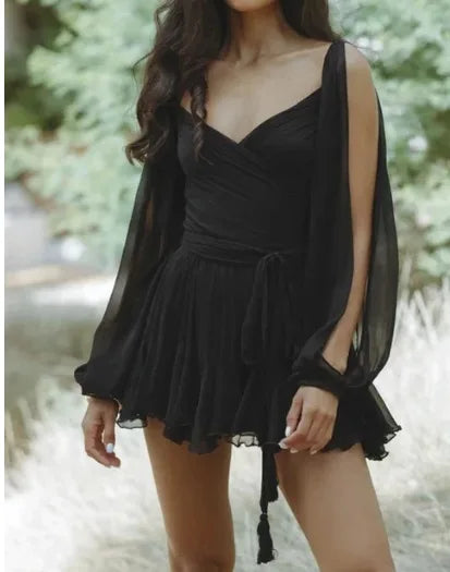 Vestido Curto Leopardo com Folhos e Cinto — foto 25 | Tolobasao