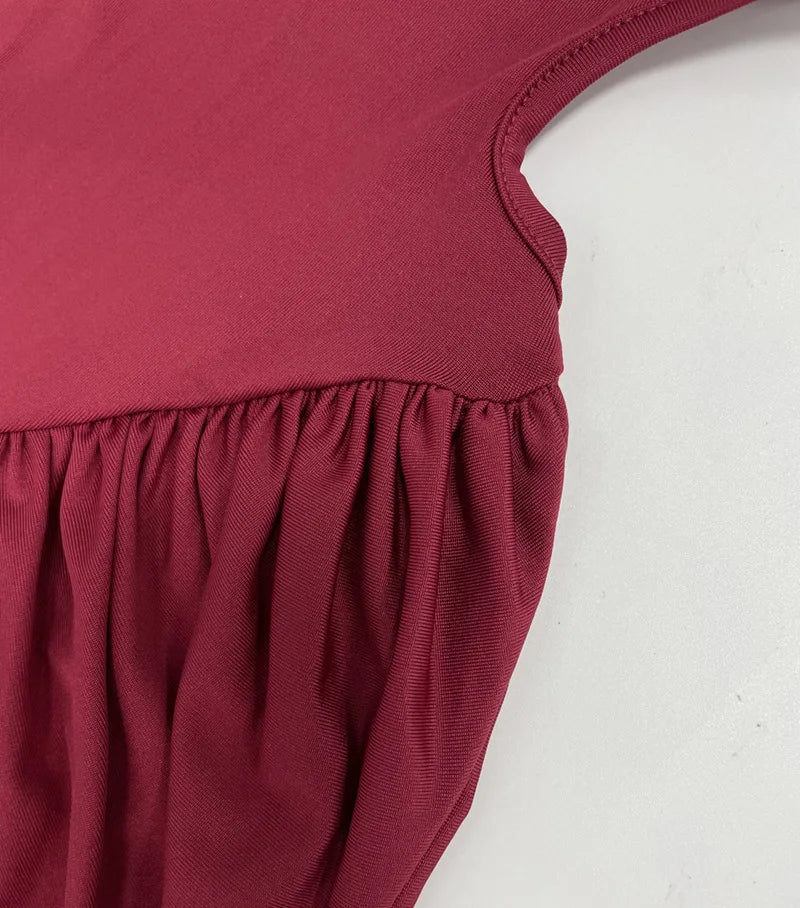 Vestido Comprido de Malha com Gola Alta e Costas Descobertas — foto 28 | Tolobasao