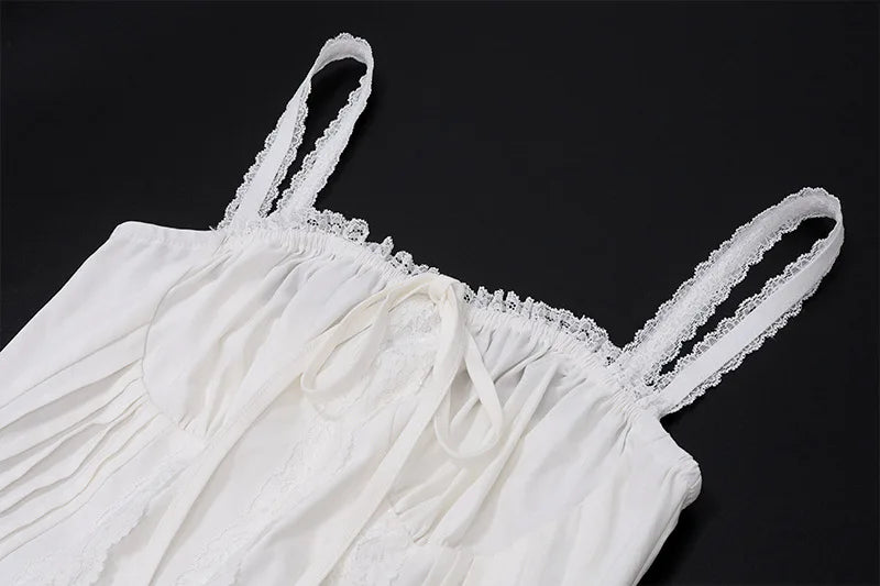 Vestido Curto Branco com Corpete de Renda — foto 14 | Tolobasao