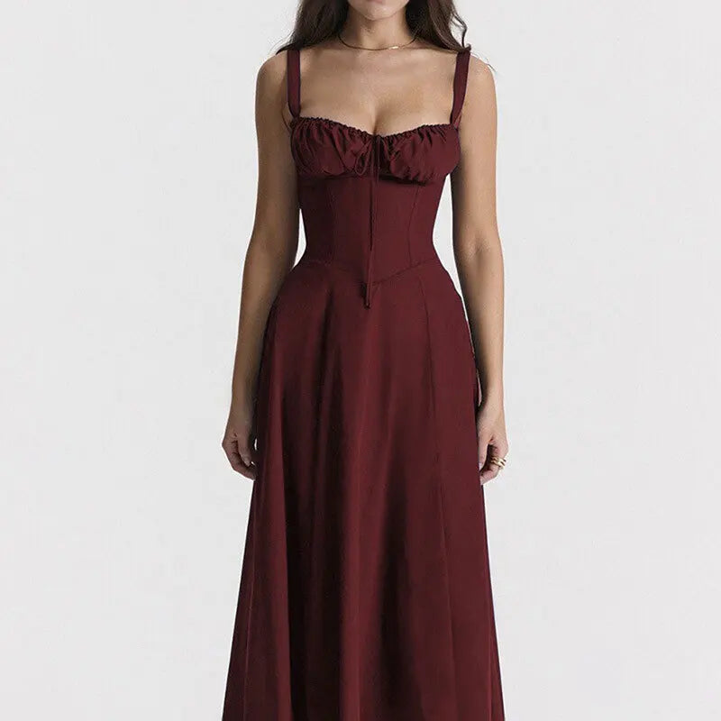 Vestido Midi com Corpete e Atacadores — foto 49 | Tolobasao
