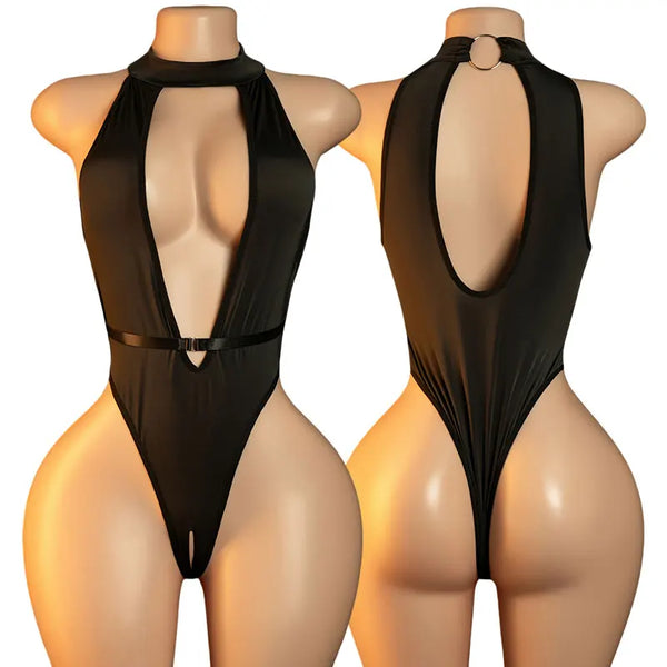 Body Renda Vazado Estilo Cosplay