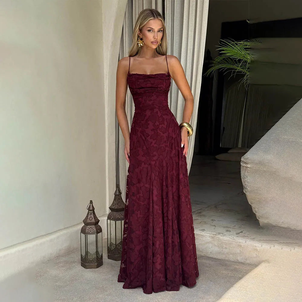 Vestido Comprido de Chiffon com Costas Descobertas — foto 23 | Tolobasao
