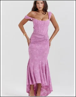 Vestido Comprido sem Alças com Corpete Jacquard — foto 36 | Tolobasao