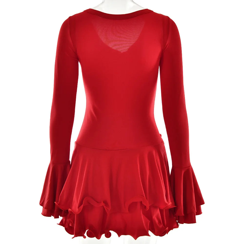Vestido Curto com Folhos e Mangas Amplas — foto 15 | Tolobasao