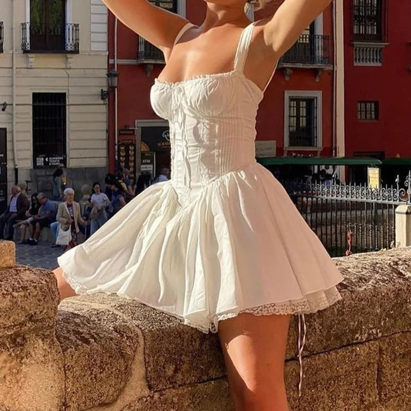 Vestido Curto Floral com Corpete — foto 40 | Tolobasao