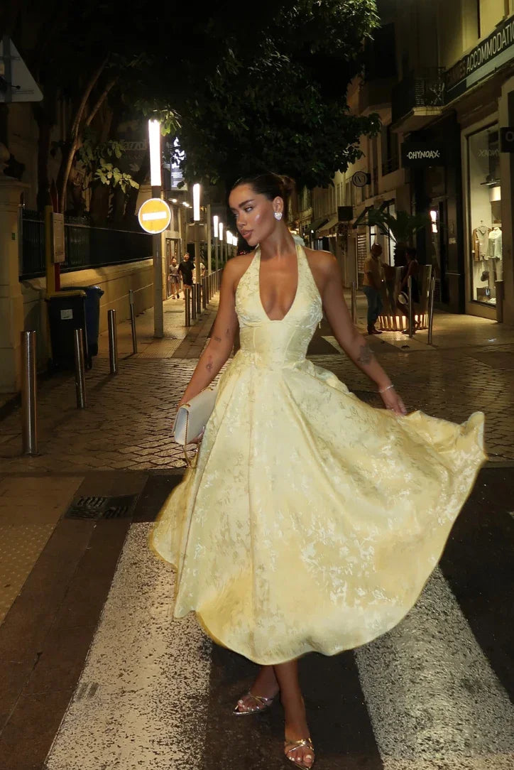 Vestido Comprido com Laço e Corpete — foto 28 | Tolobasao