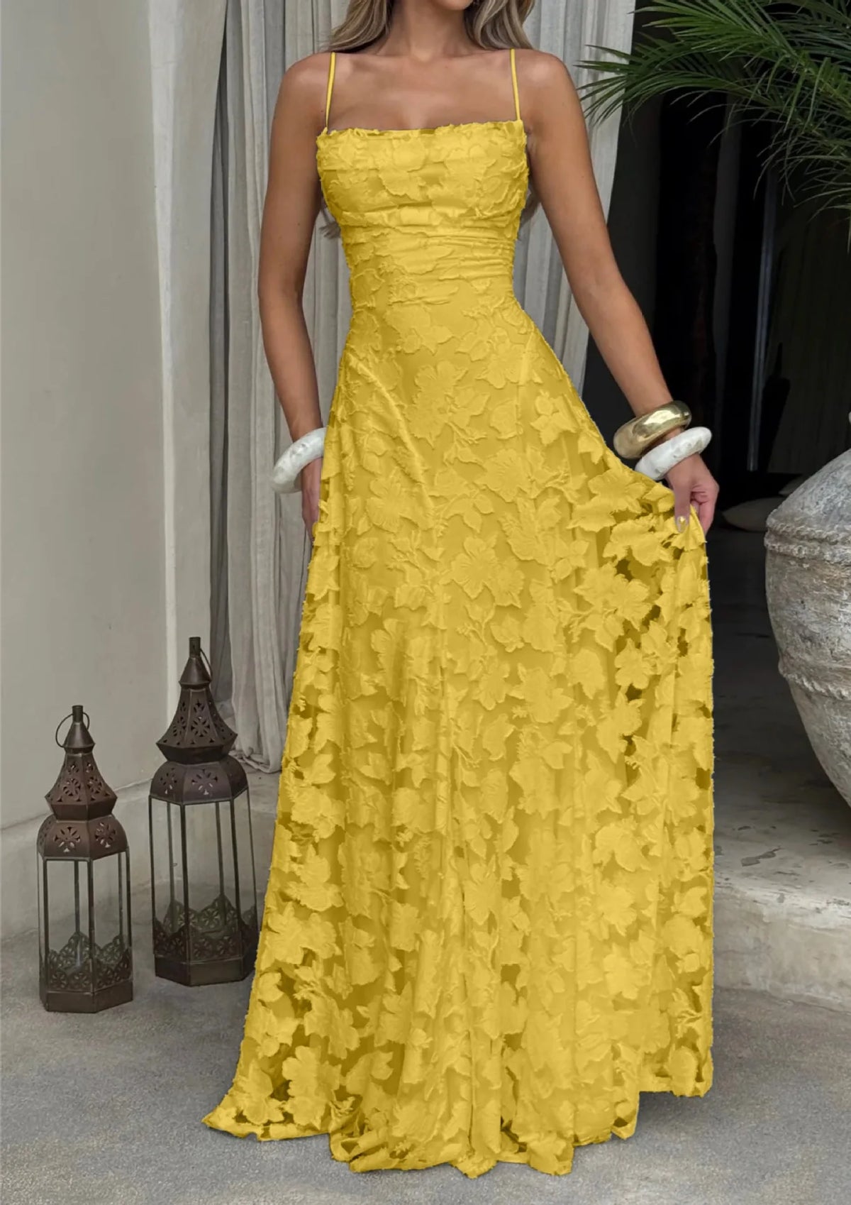 Vestido Comprido de Chiffon com Costas Descobertas — foto 43 | Tolobasao