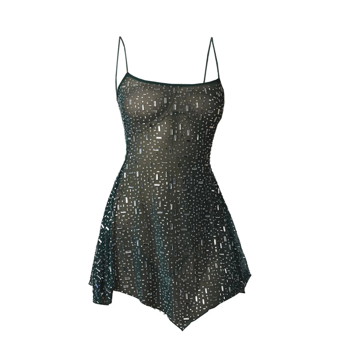 Vestido Curto com Brilho e Pedrarias — foto 42 | Tolobasao