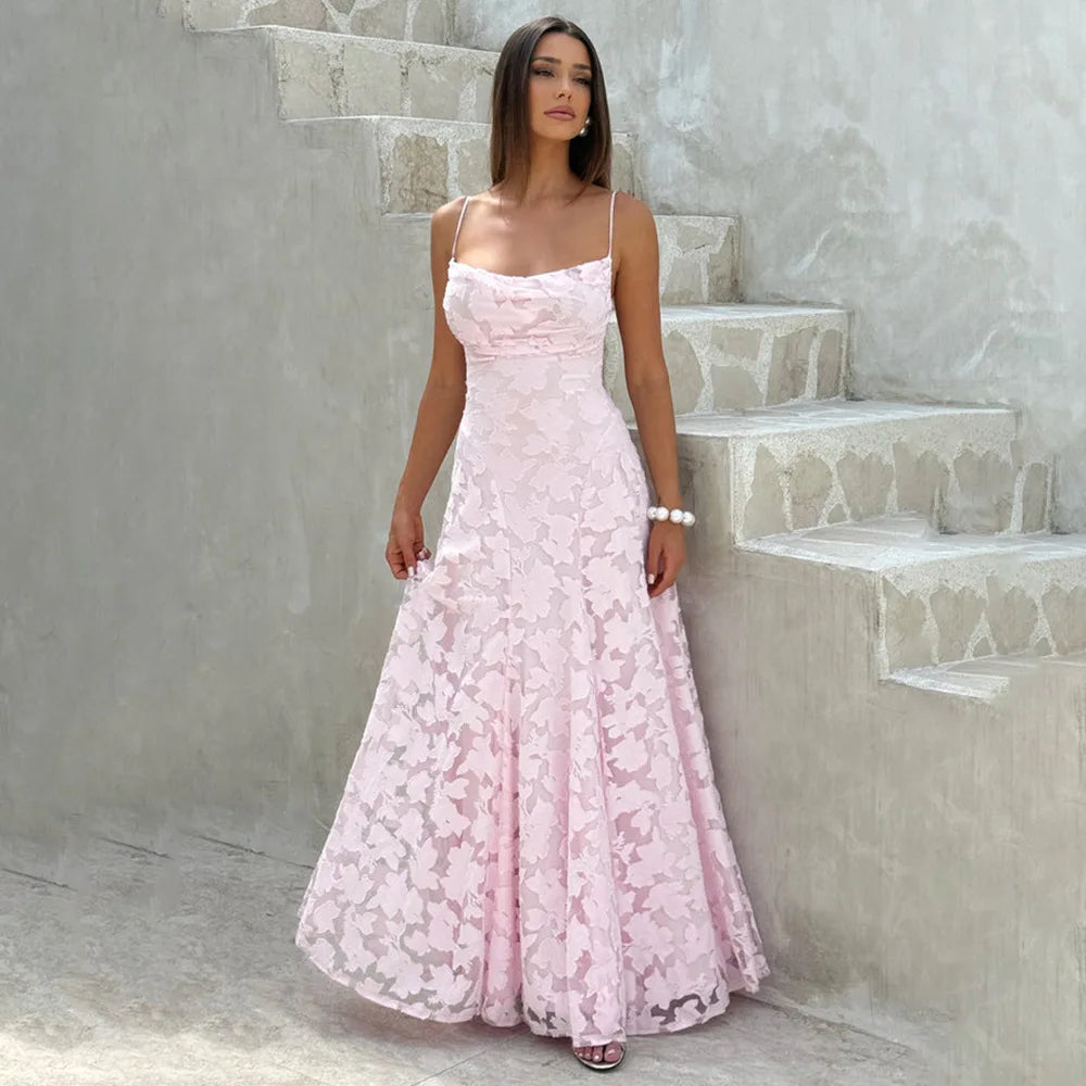 Vestido Comprido de Chiffon com Costas Descobertas — foto 20 | Tolobasao