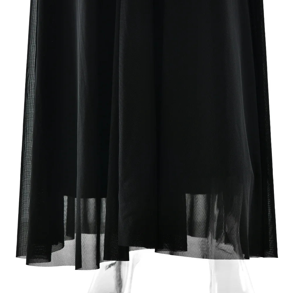 Vestido Comprido Franzido em Tule — foto 14 | Tolobasao