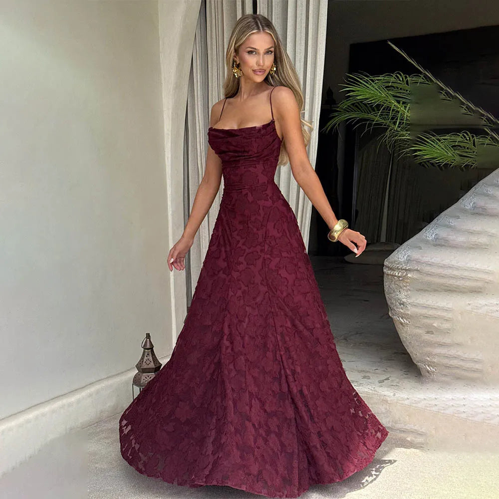 Vestido Comprido de Chiffon com Costas Descobertas — foto 1 | Tolobasao