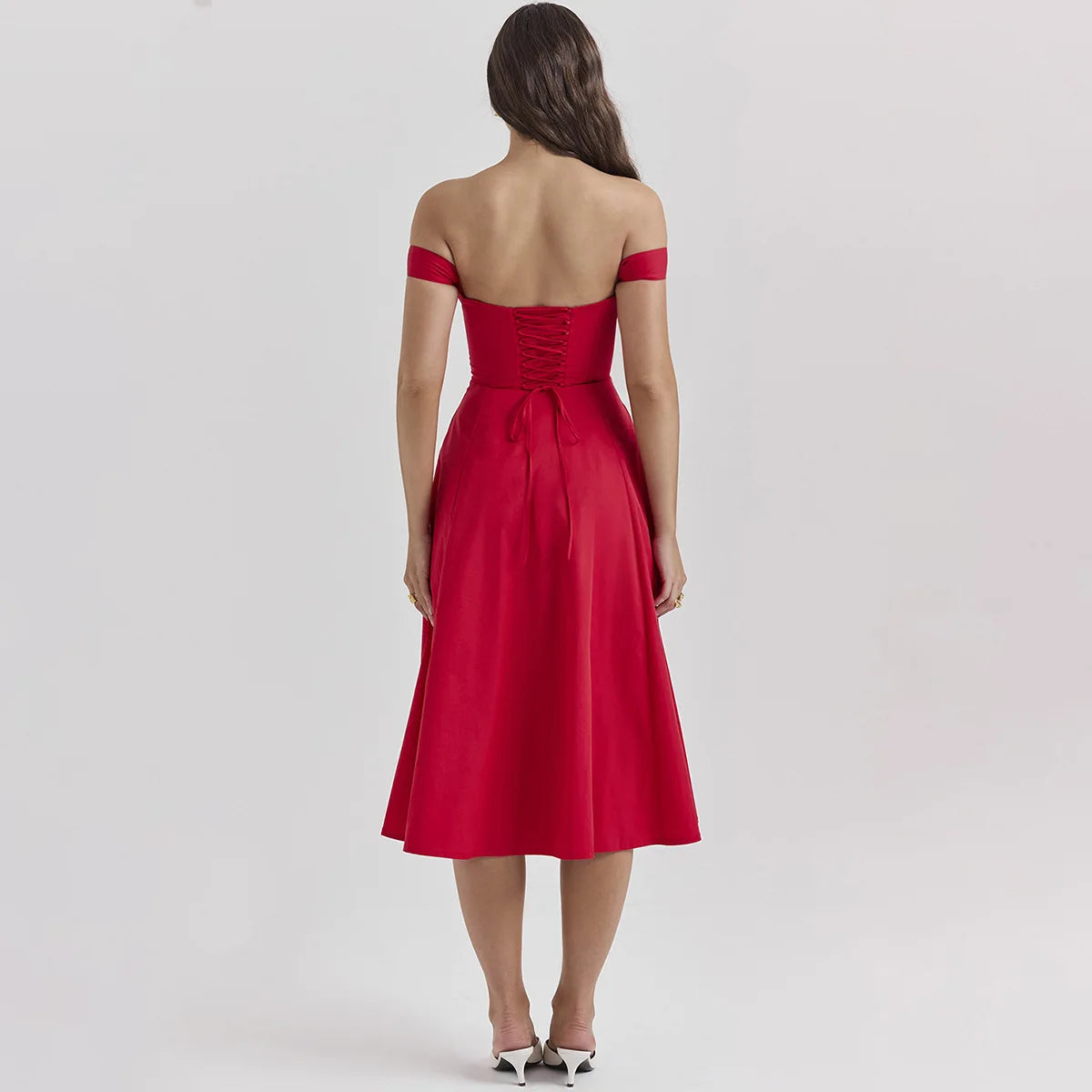 Vestido Midi Floral com Corpete e Bolsos — foto 6 | Tolobasao