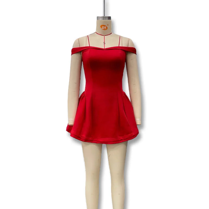 Vestido Curto Rosa de Ombros Descobertos — foto 17 | Tolobasao