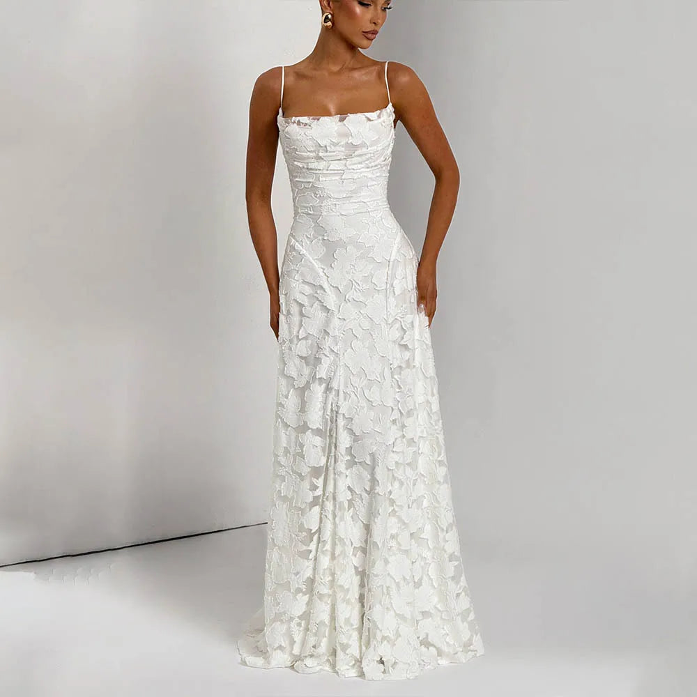 Vestido Comprido de Chiffon com Costas Descobertas — foto 31 | Tolobasao