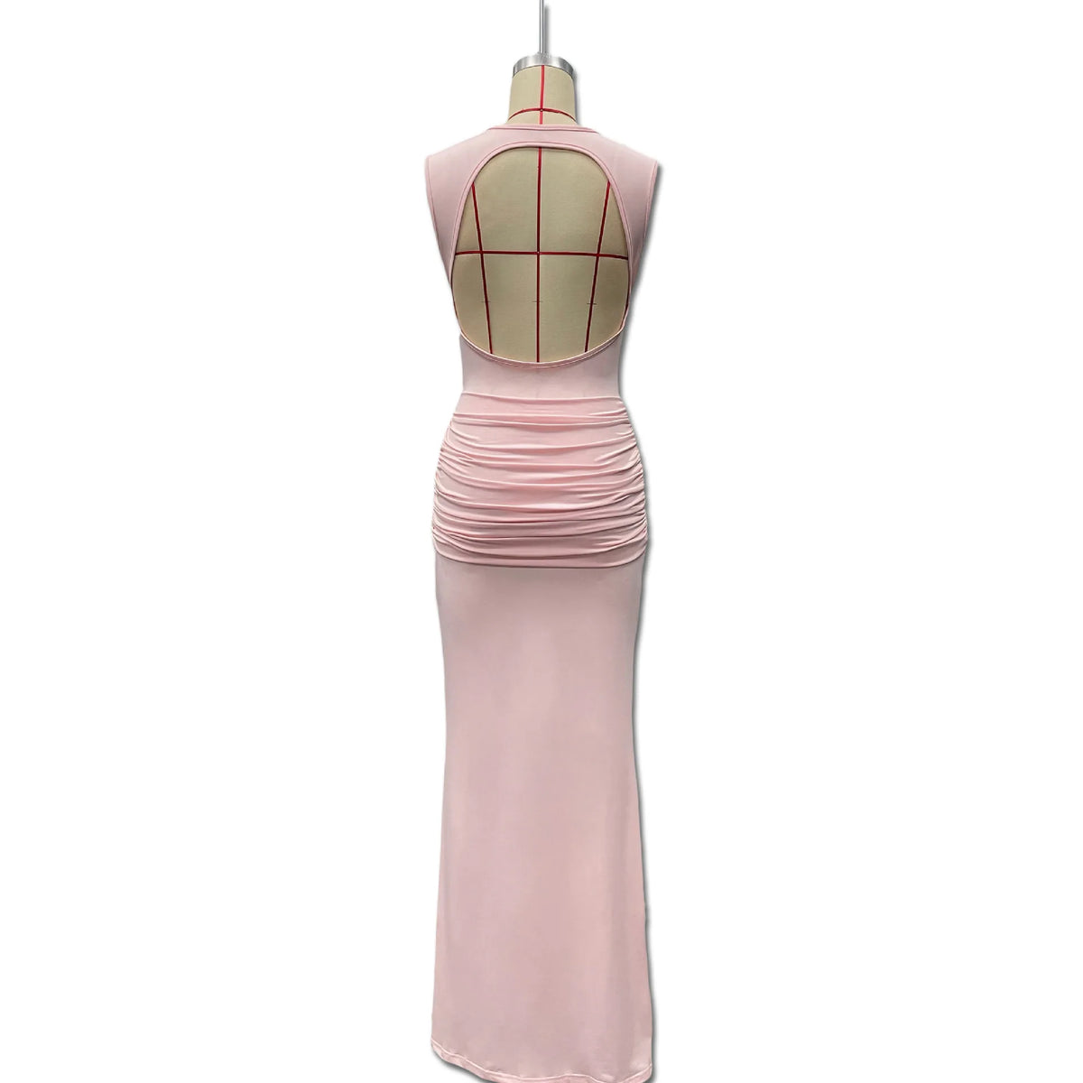 Vestido Comprido sem Mangas com Costas Descobertas — foto 11 | Tolobasao