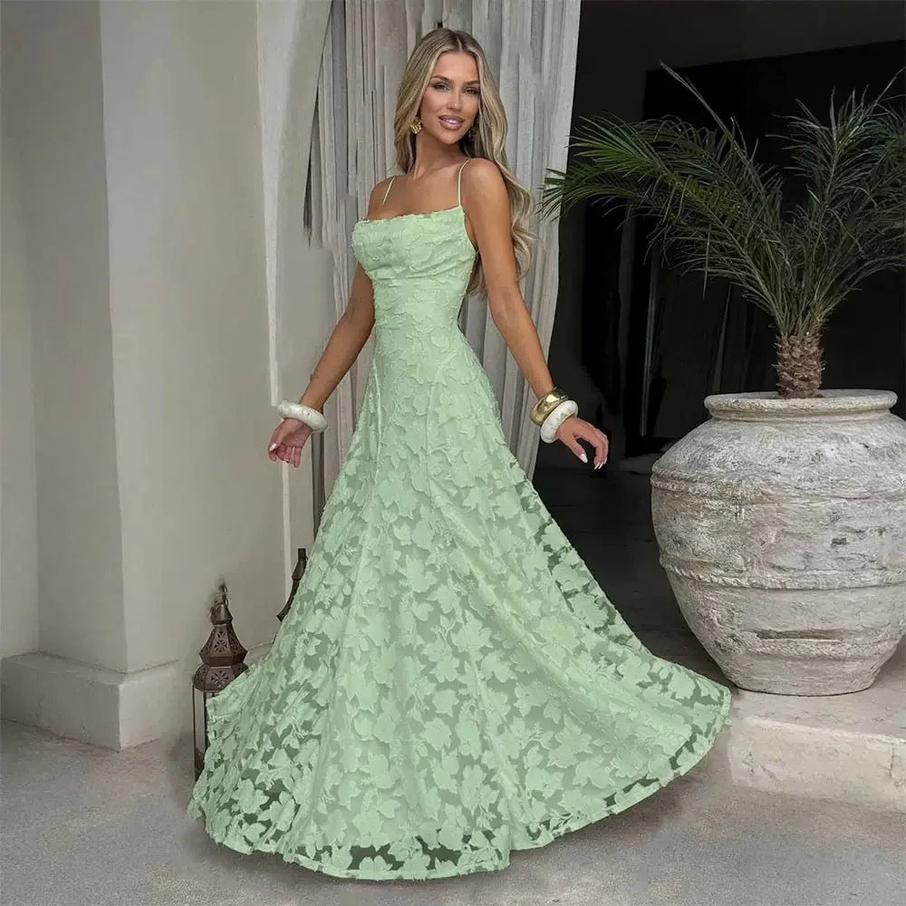 Vestido Comprido de Chiffon com Costas Descobertas — foto 32 | Tolobasao
