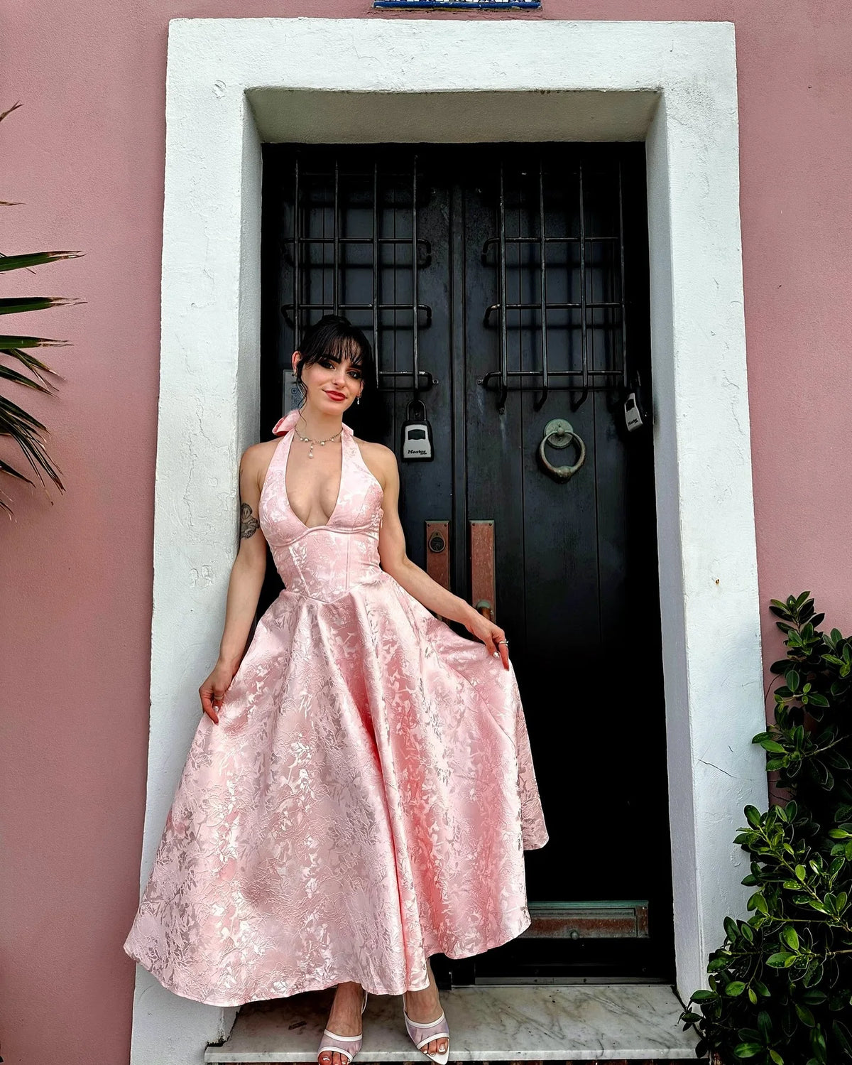 Vestido Comprido com Laço e Corpete — foto 18 | Tolobasao