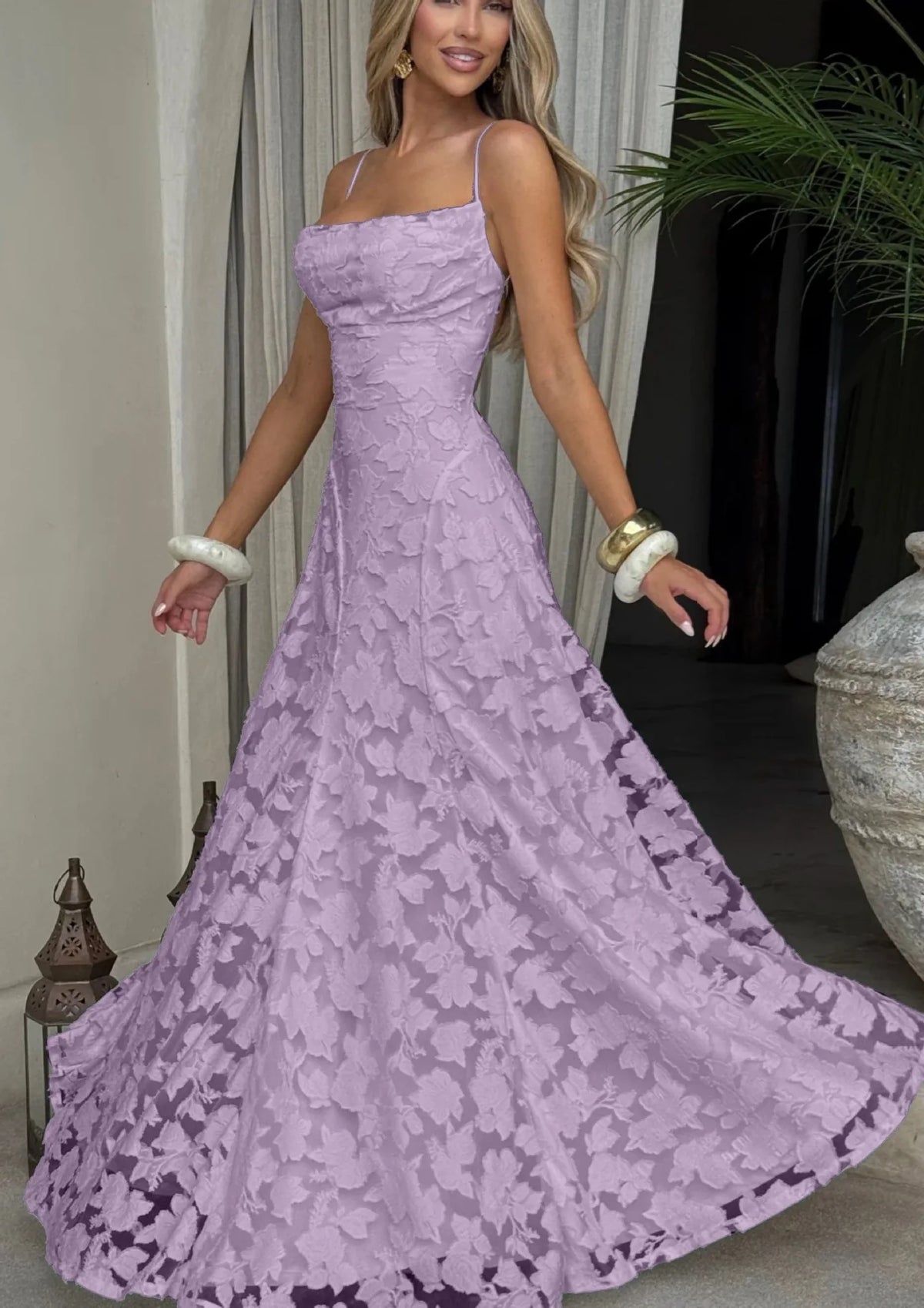 Vestido Comprido de Chiffon com Costas Descobertas — foto 33 | Tolobasao