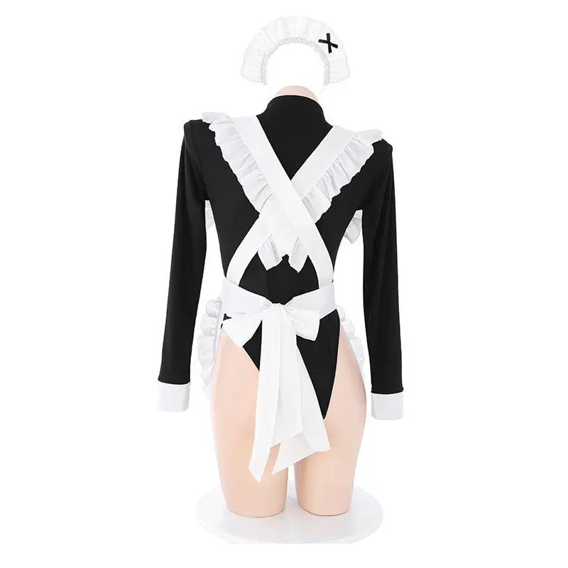 Conjunto de Lingerie de Empregada — Body e Avental