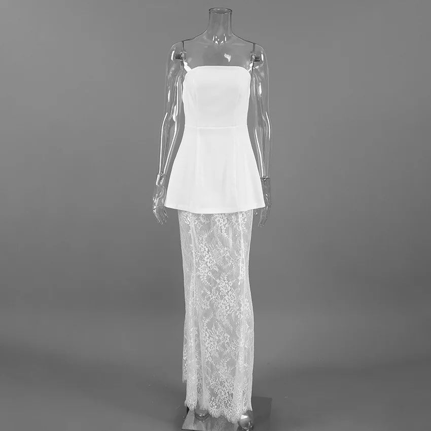 Vestido Comprido de Renda — 2 Peças — foto 10 | Tolobasao