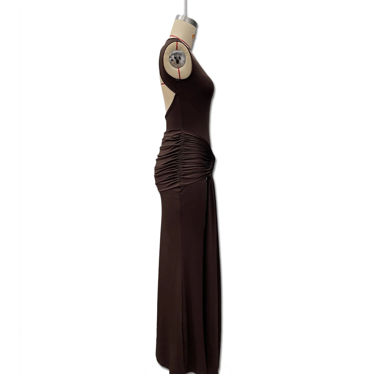 Vestido Comprido sem Mangas com Costas Descobertas — foto 17 | Tolobasao