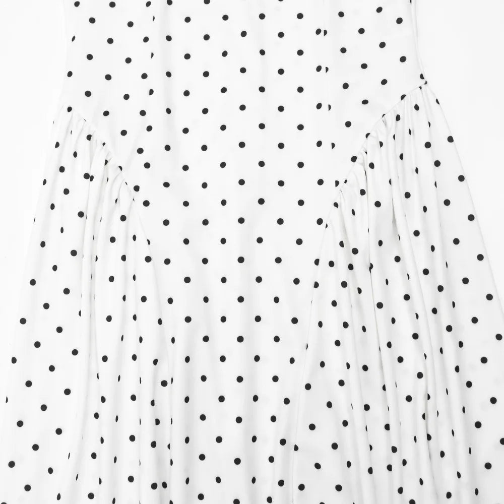 Vestido Comprido Vintage de Bolas sem Mangas — foto 17 | Tolobasao