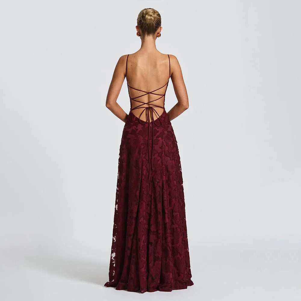 Vestido Comprido de Chiffon com Costas Descobertas — foto 2 | Tolobasao