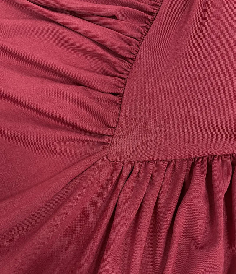 Vestido Comprido de Malha com Gola Alta e Costas Descobertas — foto 27 | Tolobasao