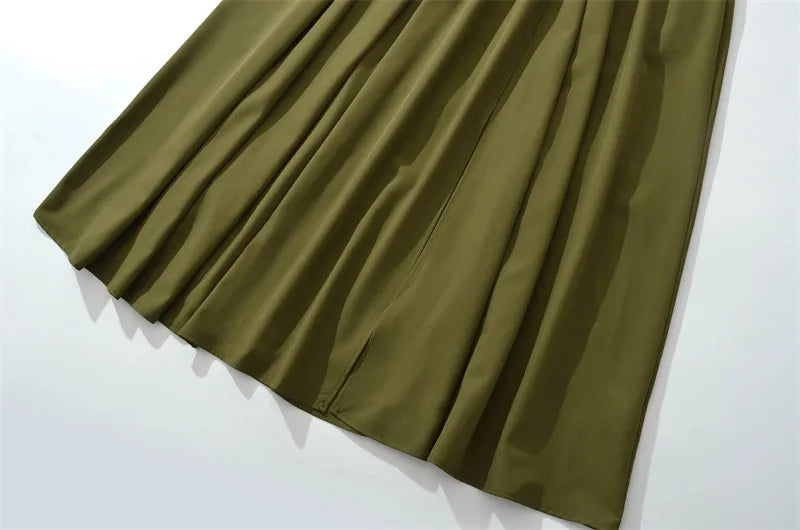 Vestido Comprido com Corpete, Laço e Fenda — foto 18 | Tolobasao