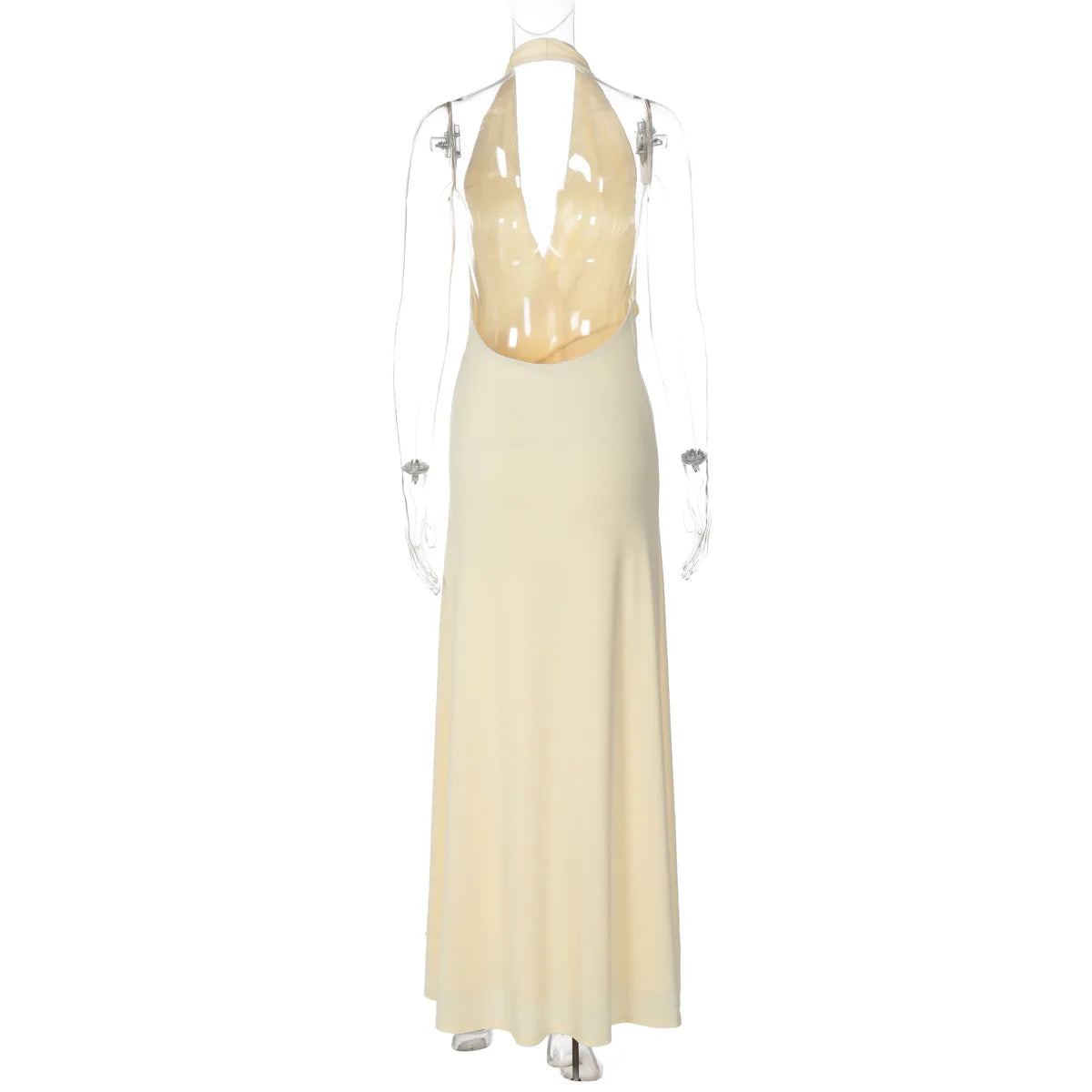 Vestido Comprido com Decote em V e Franzidos — foto 12 | Tolobasao