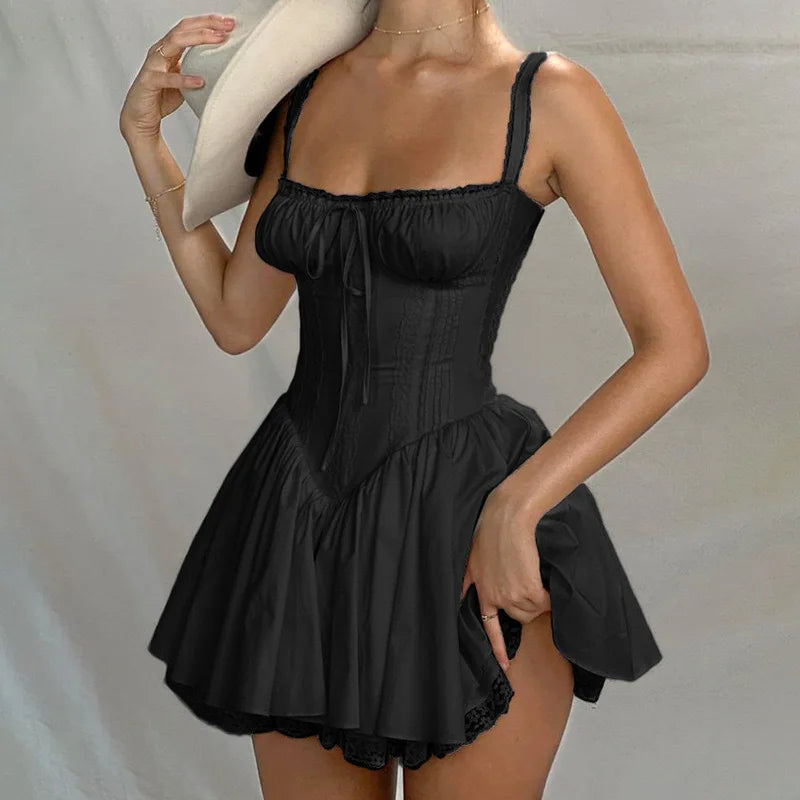 Vestido Curto Branco com Corpete de Renda — foto 35 | Tolobasao