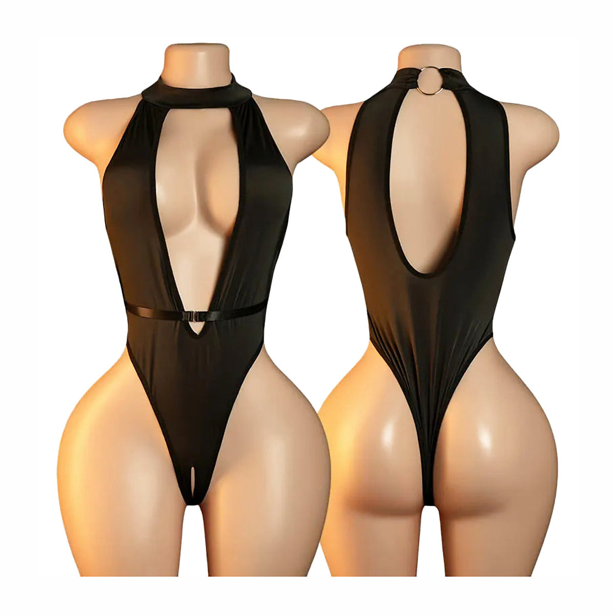 Body Renda Vazado Estilo Cosplay — imagem de catálogo melhorada