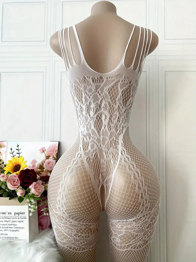 Imagem 9 de Bodystocking Transparente com Laço — Tolobasao