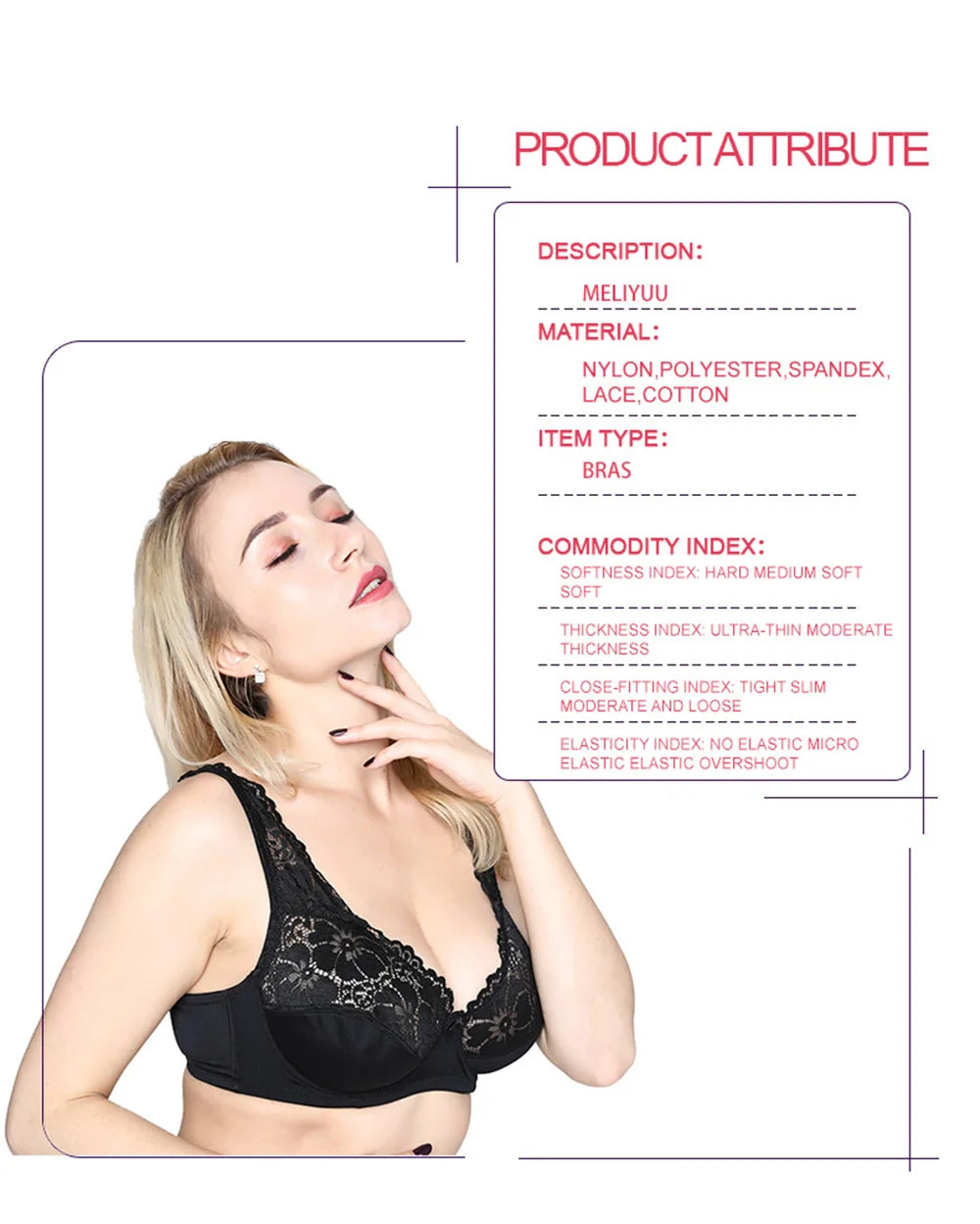 Soutien Floral Renda Transparente