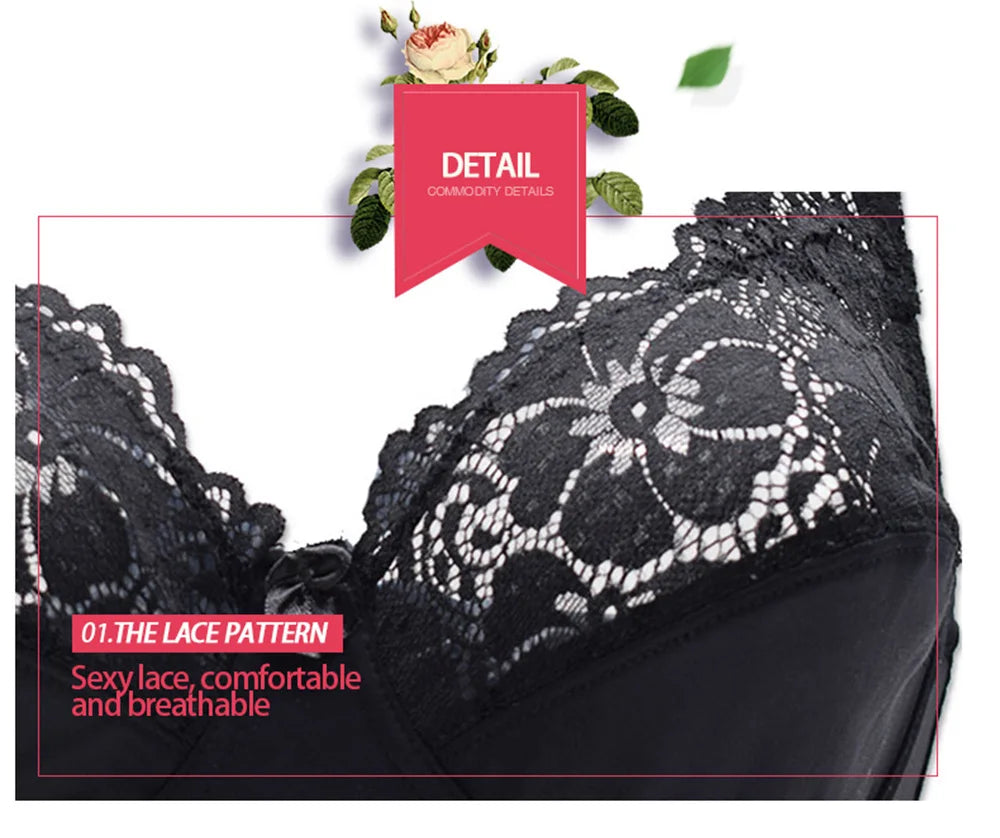 Soutien Floral Renda Transparente