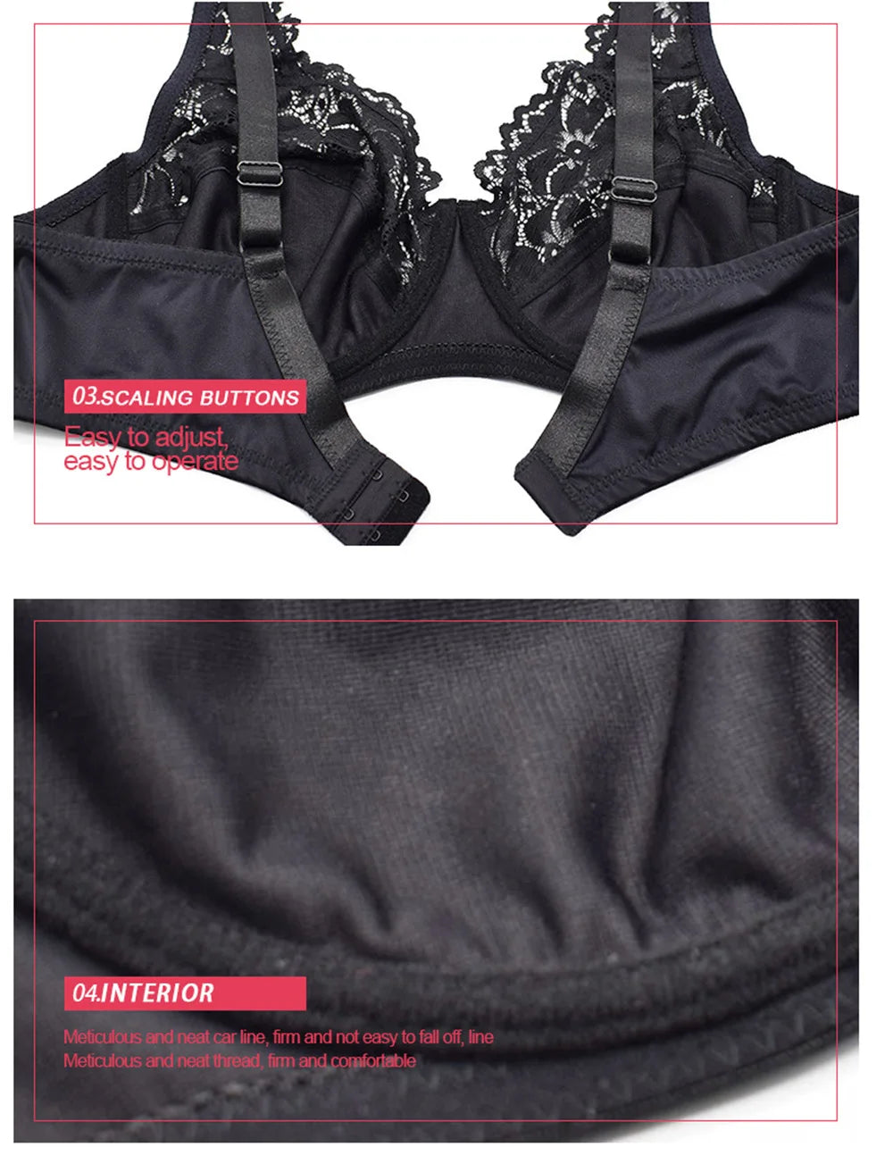 Soutien Floral Renda Transparente