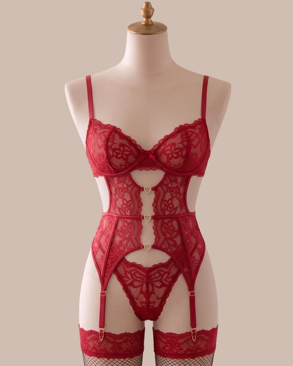 Imagem 4 de Conjunto Lingerie Renda | Bordada Transparente — Tolobasao