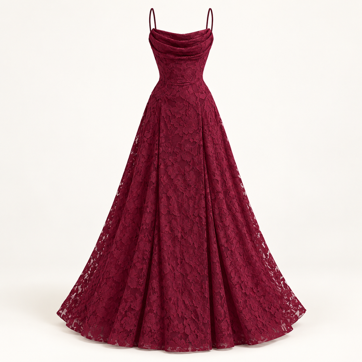 Vestido Comprido de Chiffon com Costas Descobertas em fundo de estúdio | Tolobasao