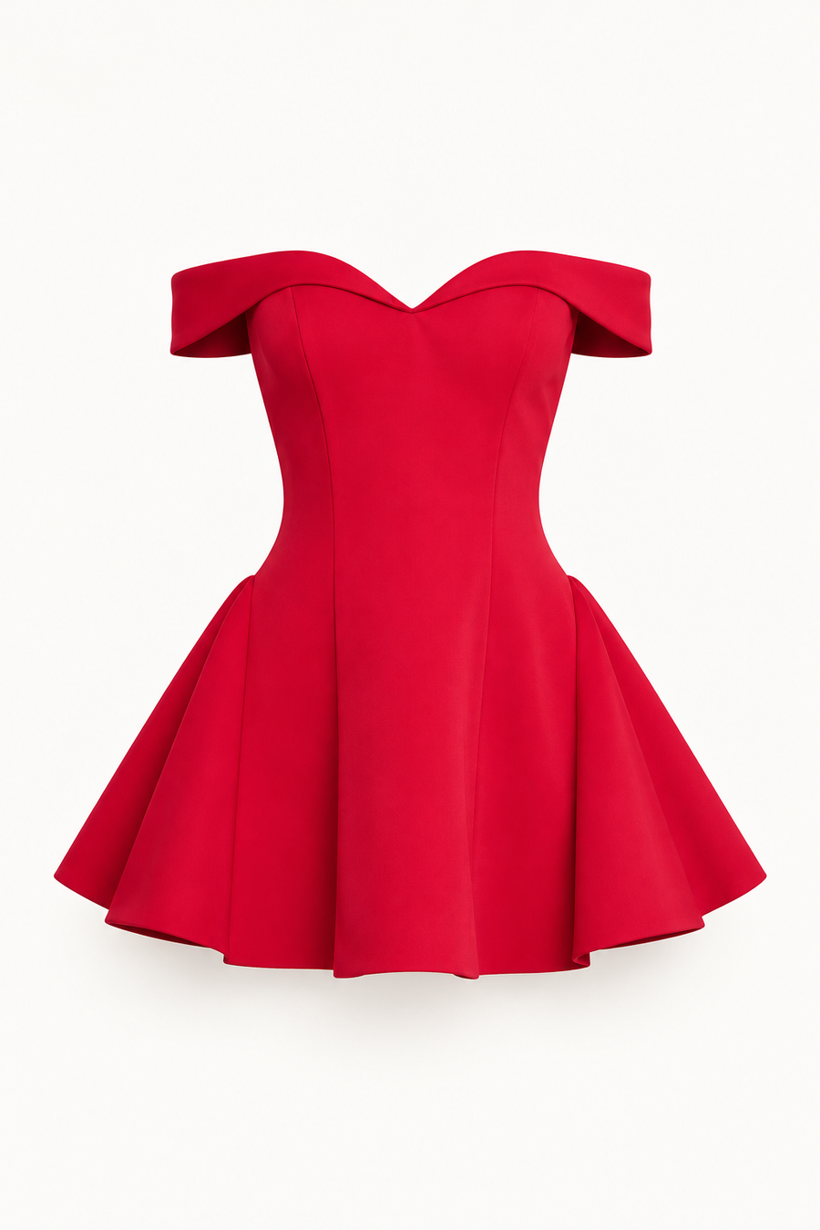 Vestido Curto de Ombros Descobertos
